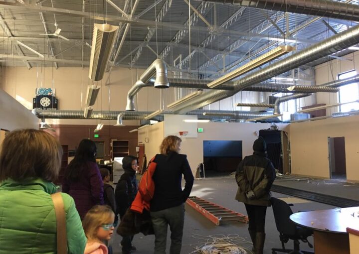 Alturas Students & teachers get an up-close look at the remodeling in their new building.